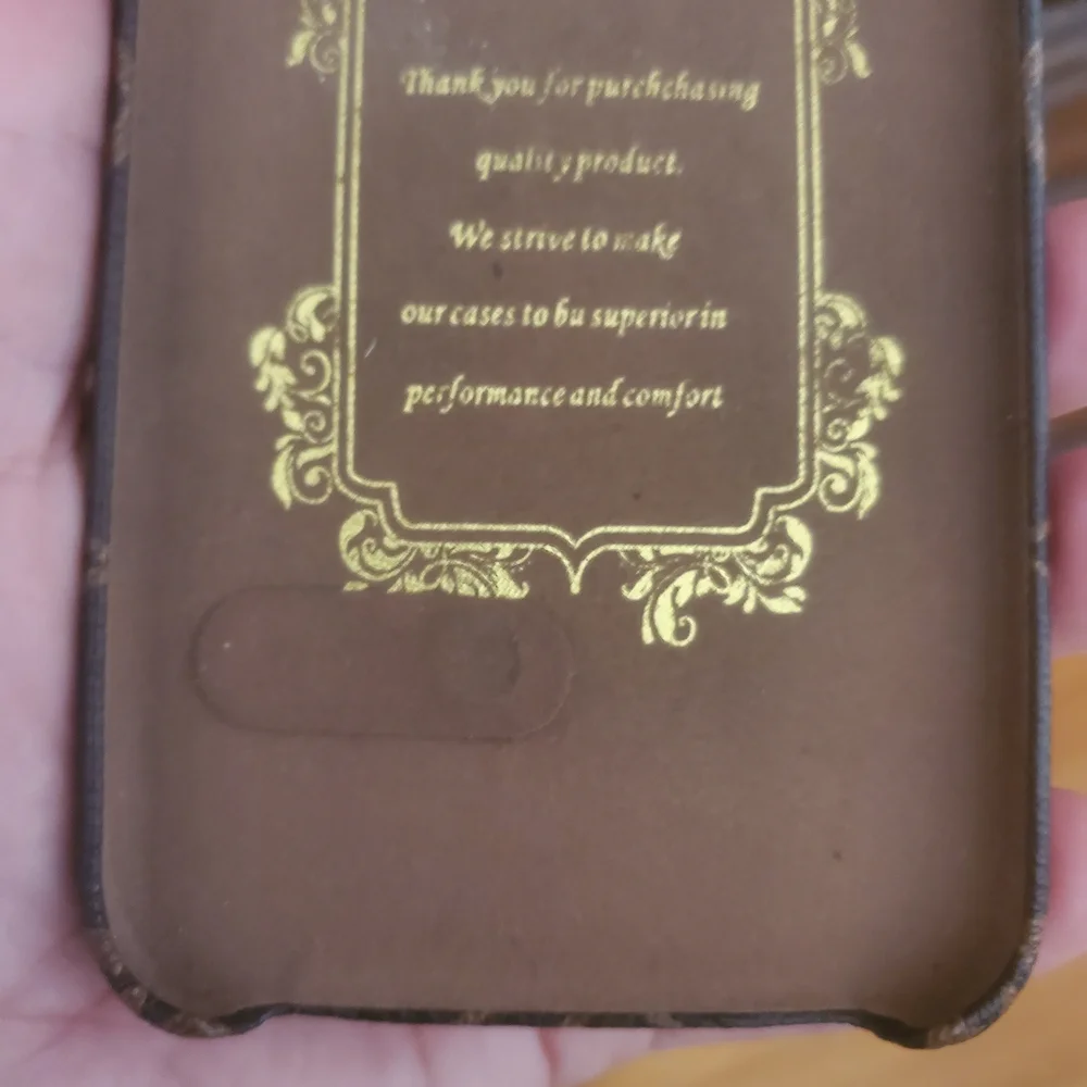 Brown and Gold Decorative Case